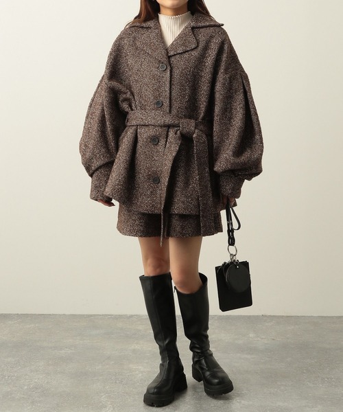 Heather（ヘザー）の「ツイードミドルジャケット 260101（その他