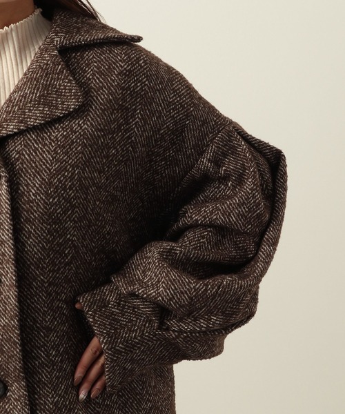 Heather（ヘザー）の「ツイードミドルジャケット  260101（その他アウター・レディース・ブラック系/ブラウン系・FREE）」の20枚目の写真