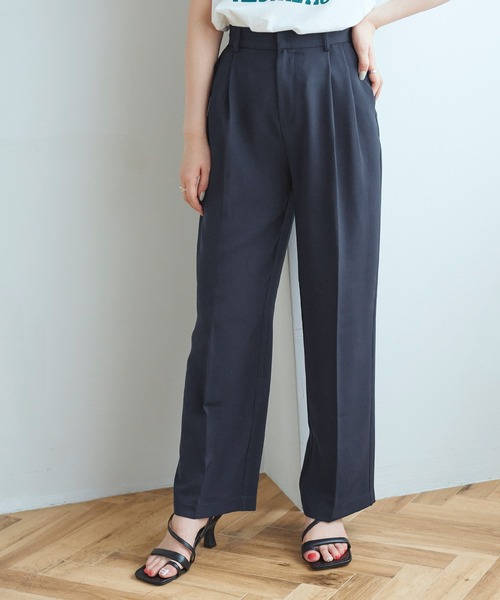 ウエストタックセミワイドパンツ