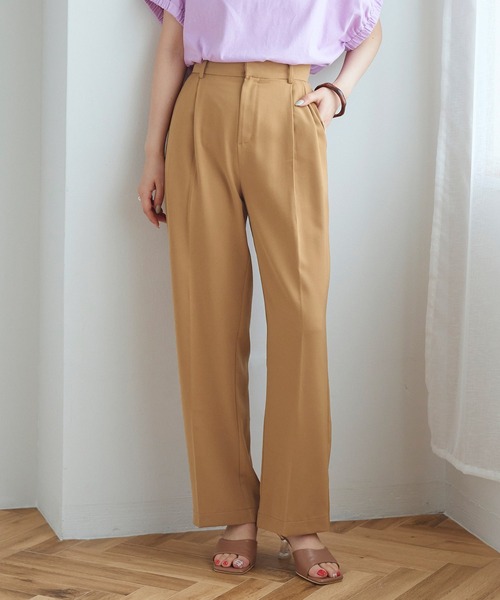 ウエストタックセミワイドパンツ