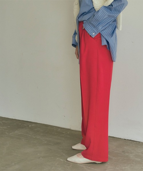 ウエストタックセミワイドパンツ