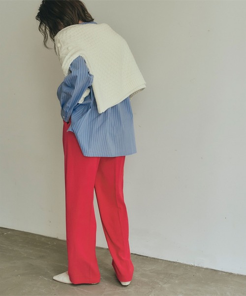 ウエストタックセミワイドパンツ