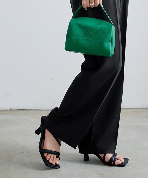 titivate（ティティベイト）の「ウエストタックセミワイドパンツ（その他パンツ・レディース・レッド/グリーン/ブラック/ネイビー/ライトブラウン/カーキ/オレンジ・S/M/L）」の12枚目の写真