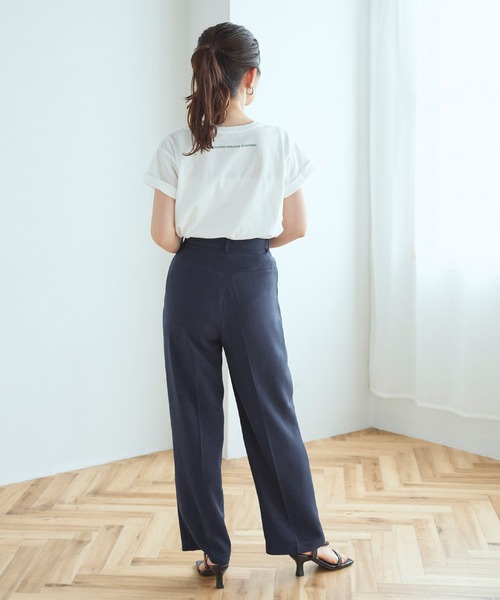 titivate（ティティベイト）の「ウエストタックセミワイドパンツ（その他パンツ・レディース・レッド/グリーン/ブラック/ネイビー/ライトブラウン/カーキ/オレンジ・S/M/L）」の18枚目の写真