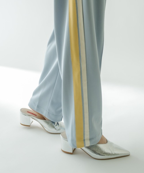 mystic（ミスティック）の「ジャジーラインパンツ（スウェットパンツ・レディース・ベージュ/ブルー・FREE）」の15枚目の写真