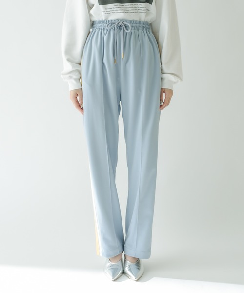 mystic（ミスティック）の「ジャジーラインパンツ（スウェットパンツ・レディース・ベージュ/ブルー・FREE）」の16枚目の写真