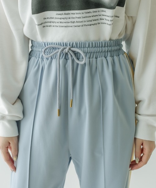 mystic（ミスティック）の「ジャジーラインパンツ（スウェットパンツ・レディース・ベージュ/ブルー・FREE）」の19枚目の写真
