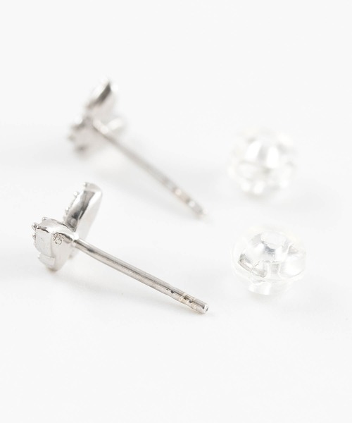 JUICY ROCK(ジューシーロック)の「GP(SV925)/SV925 パヴェバタフライピアス(ピアス(両耳用)・レディース・シルバー/ゴールド・ONE SIZE)」の6枚目の写真