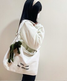 カエル付きトート