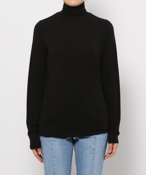 LOWRYS FARM(ローリーズファーム)の「シアーカラータートルLS 265260(Tシャツ/カットソー・レディース・オフホワイト/ブラック/ピンク/ブルー/イエロー・FREE)」の12枚目の写真