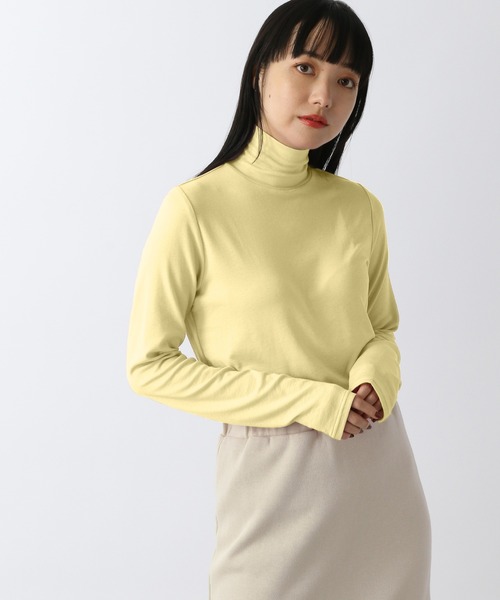 LOWRYS FARM(ローリーズファーム)の「シアーカラータートルLS 265260(Tシャツ/カットソー・レディース・オフホワイト/ブラック/ピンク/ブルー/イエロー・FREE)」の21枚目の写真