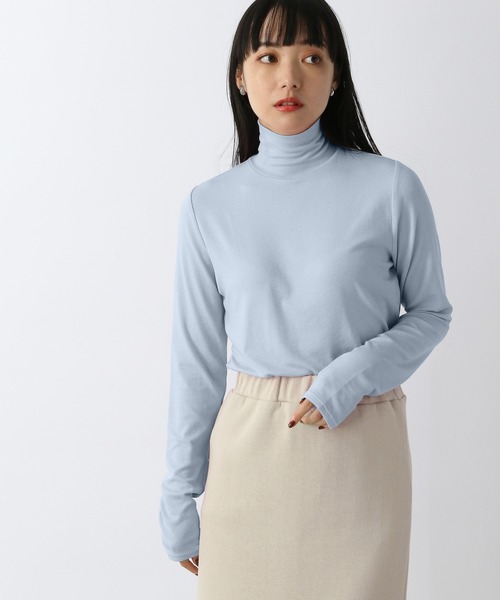 LOWRYS FARM(ローリーズファーム)の「シアーカラータートルLS 265260(Tシャツ/カットソー・レディース・オフホワイト/ブラック/ピンク/ブルー/イエロー・FREE)」の20枚目の写真