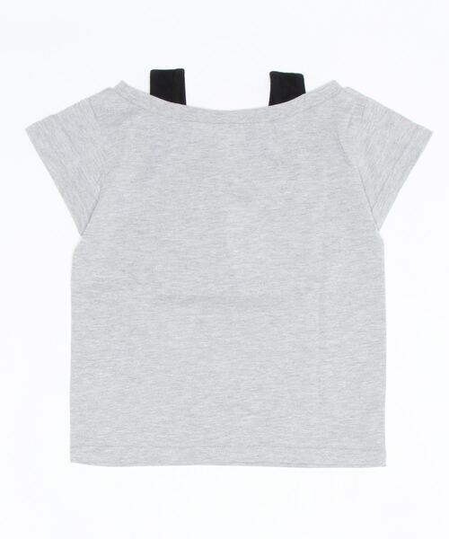 CONVERSE ALL STAR(コンバースオールスター)の「【WEB限定】【キッズ】CONVERSE コンバース 肩レイヤーT(130~160cm)(Tシャツ/カットソー・キッズ・ホワイト/スモークグレー・130/140/150/160)」の4枚目の写真
