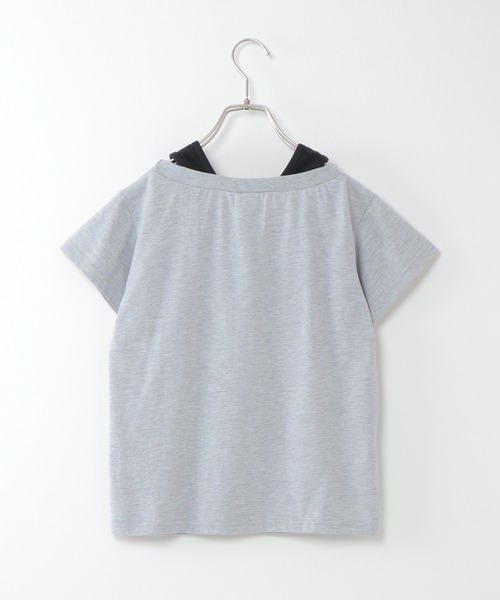 CONVERSE ALL STAR(コンバースオールスター)の「【WEB限定】【キッズ】CONVERSE コンバース 肩レイヤーT(130~160cm)(Tシャツ/カットソー・キッズ・ホワイト/スモークグレー・130/140/150/160)」の5枚目の写真