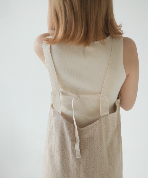 Bab（バブ）の「ヘリンボーンキャミソールワンピース（ワンピース・レディース・ブラック/ベージュ/ライトグレー・M）」の13枚目の写真
