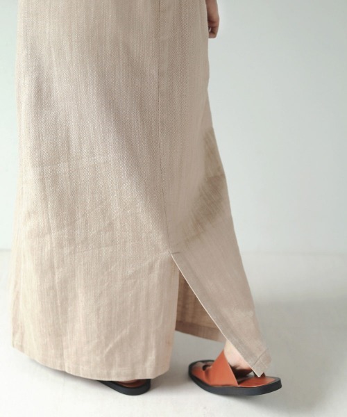 Bab（バブ）の「ヘリンボーンキャミソールワンピース（ワンピース・レディース・ブラック/ベージュ/ライトグレー・M）」の18枚目の写真