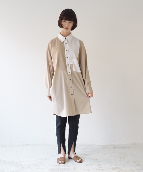 La SRIC（ラスリック）の「La SRIC / ドッキングドルマンシャツ（シャツ/ブラウス・レディース・グレー系その他/ベージュ系その他・38）」の5枚目の写真