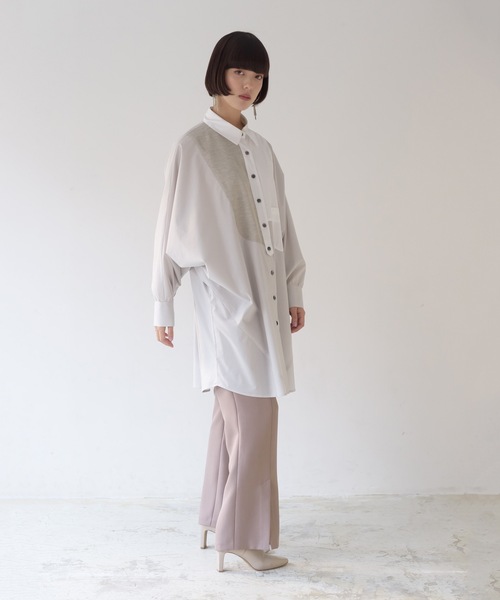 La SRIC（ラスリック）の「La SRIC / ドッキングドルマンシャツ（シャツ/ブラウス・レディース・グレー系その他/ベージュ系その他・38）」の14枚目の写真