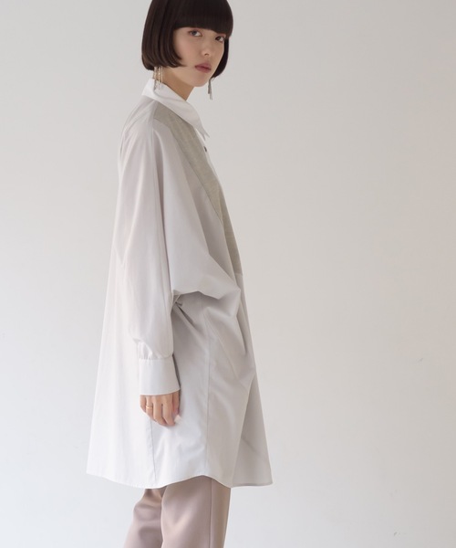 La SRIC（ラスリック）の「La SRIC / ドッキングドルマンシャツ（シャツ/ブラウス・レディース・グレー系その他/ベージュ系その他・38）」の16枚目の写真