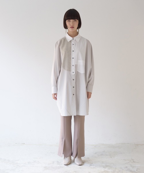 La SRIC（ラスリック）の「La SRIC / ドッキングドルマンシャツ（シャツ/ブラウス・レディース・グレー系その他/ベージュ系その他・38）」の18枚目の写真