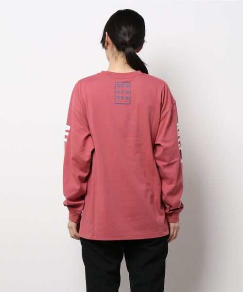 CONVERSE（コンバース）の「【CONVERSE】袖ロゴロンＴ（Tシャツ/カットソー・レディース・ブラック/レッド/ホワイト・L/M）」の6枚目の写真