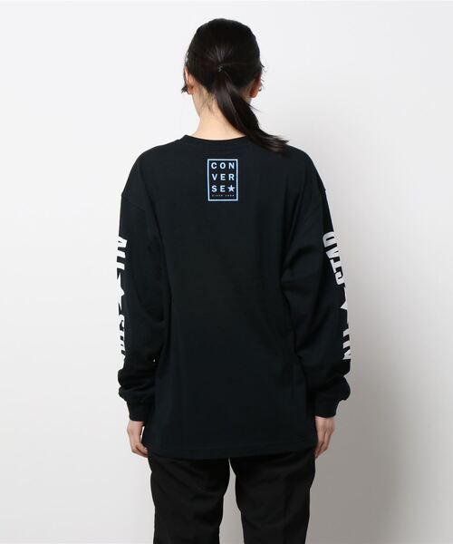 CONVERSE（コンバース）の「【CONVERSE】袖ロゴロンＴ（Tシャツ/カットソー・レディース・ブラック/レッド/ホワイト・L/M）」の7枚目の写真