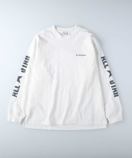 CONVERSE（コンバース）の「【CONVERSE】袖ロゴロンＴ（Tシャツ/カットソー・レディース・ブラック/レッド/ホワイト・L/M）」の2枚目の写真