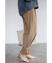 Bonjour Sagan | 【2022 S/S 新作】アンクルベルトスラックス(その他パンツ)