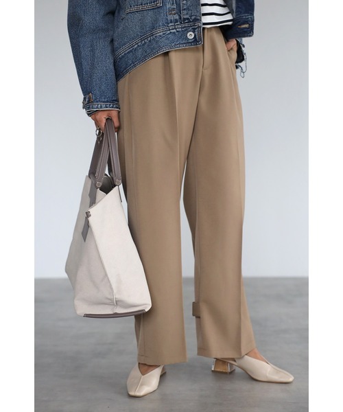 Bonjour Sagan(ボンジュールサガン)の「アンクルベルトスラックス(その他パンツ・レディース・ベージュ/ブラック・MEDIUM/LARGE)」の18枚目の写真