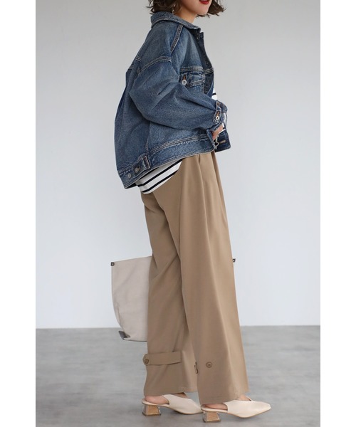 Bonjour Sagan(ボンジュールサガン)の「アンクルベルトスラックス(その他パンツ・レディース・ベージュ/ブラック・MEDIUM/LARGE)」の22枚目の写真