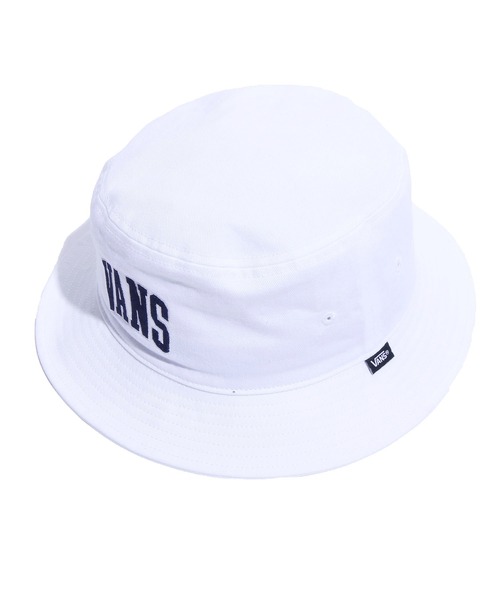 VANS（バンズ）の「VANS/ヴァンズ M VANS Logo HAT バケットハット バケハ カレッジロゴ（ハット・メンズ・ホワイト/ネイビー・FREE）」の11枚目の写真