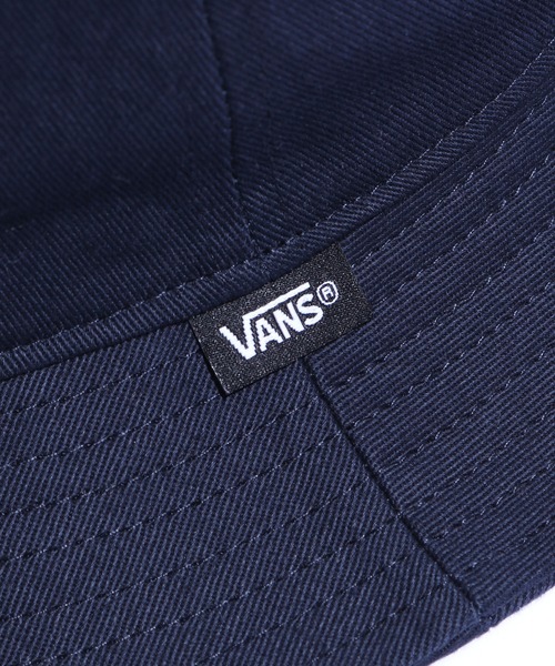 VANS（バンズ）の「VANS/ヴァンズ M VANS Logo HAT バケットハット バケハ カレッジロゴ（ハット・メンズ・ホワイト/ネイビー・FREE）」の6枚目の写真