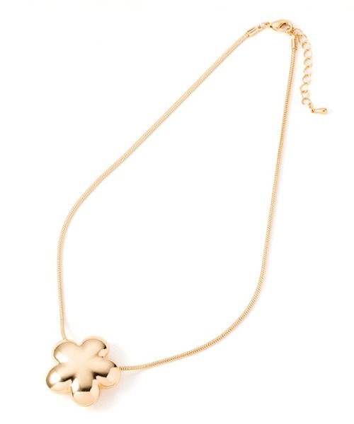 Casselini（キャセリーニ）の「Casselini(キャセリーニ)フラワーネックレス（ネックレス・レディース・シルバー/ゴールド・FREE）」の5枚目の写真