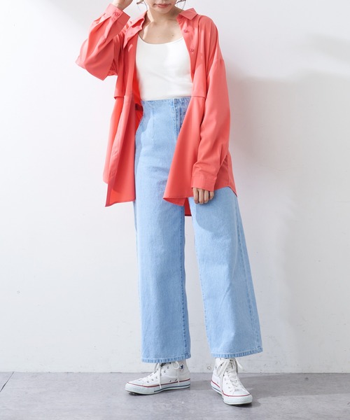 OLIVE des OLIVE（オリーブデオリーブ）の「カップ付インナーキャミ（キャミソール・レディース・ブラック/ベージュ/オフホワイト・FREE）」の4枚目の写真