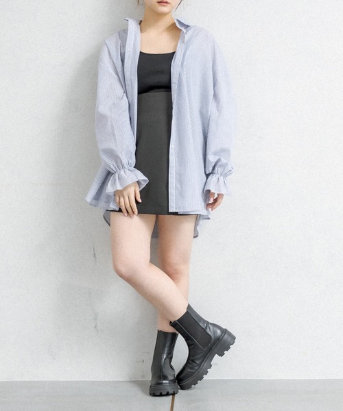 OLIVE des OLIVE（オリーブデオリーブ）の「カップ付インナーキャミ（キャミソール・レディース・ブラック/ベージュ/オフホワイト・FREE）」の15枚目の写真