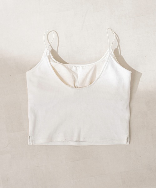 OLIVE des OLIVE（オリーブデオリーブ）の「カップ付インナーキャミ（キャミソール・レディース・ブラック/ベージュ/オフホワイト・FREE）」の18枚目の写真