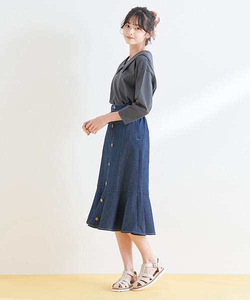 pom ponette junior（ポンポネットジュニア）の「デニムマーメイド