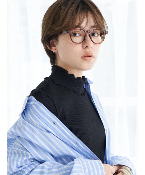 earth music&ecology（アースミュージックアンドエコロジー）の「リブメローハイネックプルオーバー*（その他トップス・レディース・ブラック/ライトカーキ/オフホワイト/グレイッシュベージュ・S/M）」の14枚目の写真