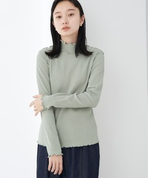 リブメローハイネックプルオーバー*