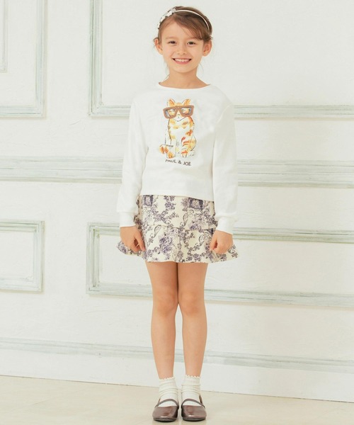 PAUL&JOE（ポールアンドジョー）の「PAUL & JOE(ポール & ジョー) Kids & Junior メガネネコロンＴ（Tシャツ/カットソー・キッズ・ホワイト/ネイビー/ライトピンク・110cm/150cm/140cm/130cm/120cm）」の12枚目の写真