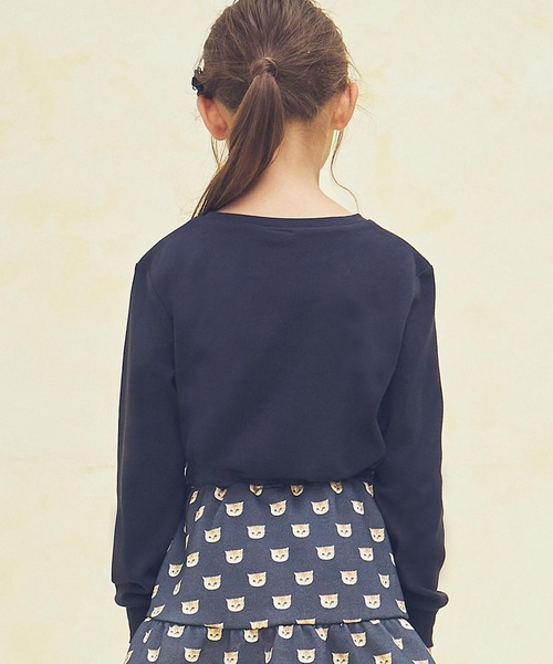 PAUL&JOE（ポールアンドジョー）の「PAUL & JOE(ポール & ジョー) Kids & Junior メガネネコロンＴ（Tシャツ/カットソー・キッズ・ホワイト/ネイビー/ライトピンク・110cm/150cm/140cm/130cm/120cm）」の15枚目の写真