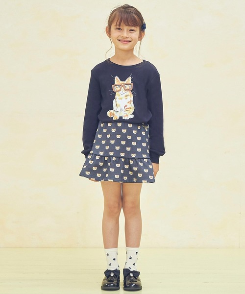 PAUL&JOE（ポールアンドジョー）の「PAUL & JOE(ポール & ジョー) Kids & Junior メガネネコロンＴ（Tシャツ/カットソー・キッズ・ホワイト/ネイビー/ライトピンク・110cm/150cm/140cm/130cm/120cm）」の17枚目の写真