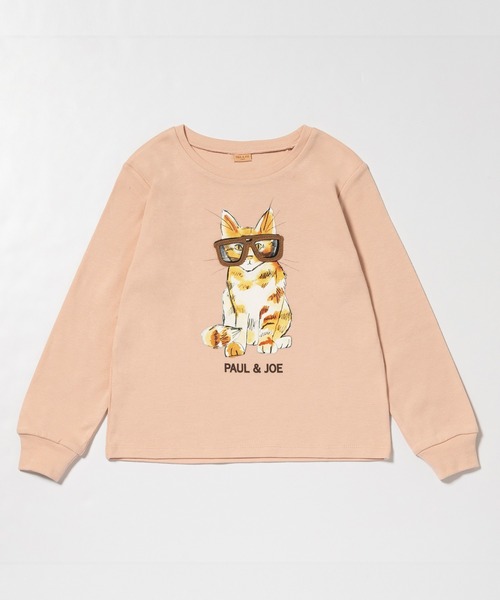 PAUL&JOE（ポールアンドジョー）の「PAUL & JOE(ポール & ジョー) Kids & Junior メガネネコロンＴ（Tシャツ/カットソー・キッズ・ホワイト/ネイビー/ライトピンク・110cm/150cm/140cm/130cm/120cm）」の18枚目の写真