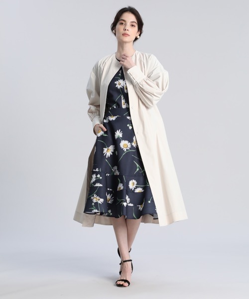 Maglie Par Ef De テントラインスプリングコート ノーカラーコート Maglie Par Ef De マーリエパーエフデ のファッション通販 Zozotown