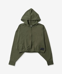 W UTILITY DOLMAN FZ HOODIE ハーレーレディースパーカー 水陸両用 ラッシュパーカー