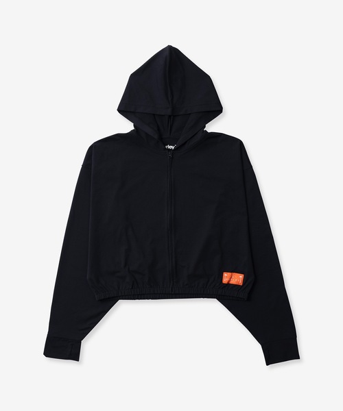 Hurley （ハーレー）の「W UTILITY DOLMAN FZ HOODIE  ハーレーレディースパーカー　水陸両用　ラッシュパーカー（パーカー・レディース・ブラック/カーキ・SMALL/MEDIUM）」の6枚目の写真