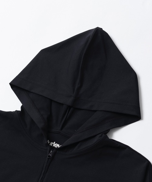 Hurley （ハーレー）の「W UTILITY DOLMAN FZ HOODIE  ハーレーレディースパーカー　水陸両用　ラッシュパーカー（パーカー・レディース・ブラック/カーキ・SMALL/MEDIUM）」の8枚目の写真