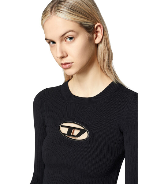DIESEL ブラック 長袖 トップス DIESEL - ディーゼル diesel トップス ブラックの通販 by aya