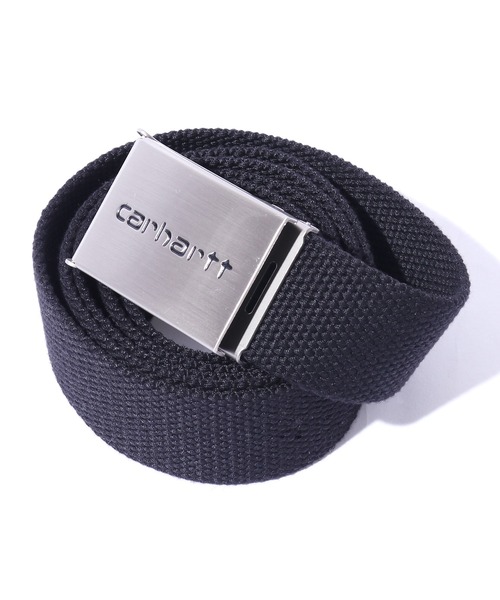Carhartt WIP(カーハートダブリューアイピー)の「Carhartt WIP/カーハートダブリューアイピー Clip Belt Chrome ベルト バックル(ベルト・メンズ・ブラック・ONE SIZE)」の2枚目の写真