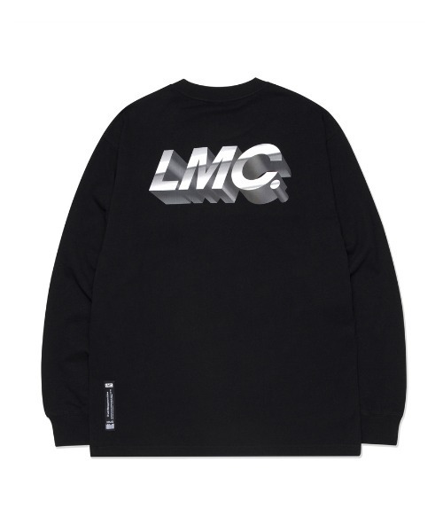LMCの「【LMC】3D ITALIC OG LONG SLV TEE / エルエムシー 3D イタリック OG ロゴ ロングスリーブ Tシャツ(Tシャツ/カットソー・メンズ・ホワイト/ブラック/ダークブルー・MEDIUM/LARGE/X-LARGE)」の2枚目の写真